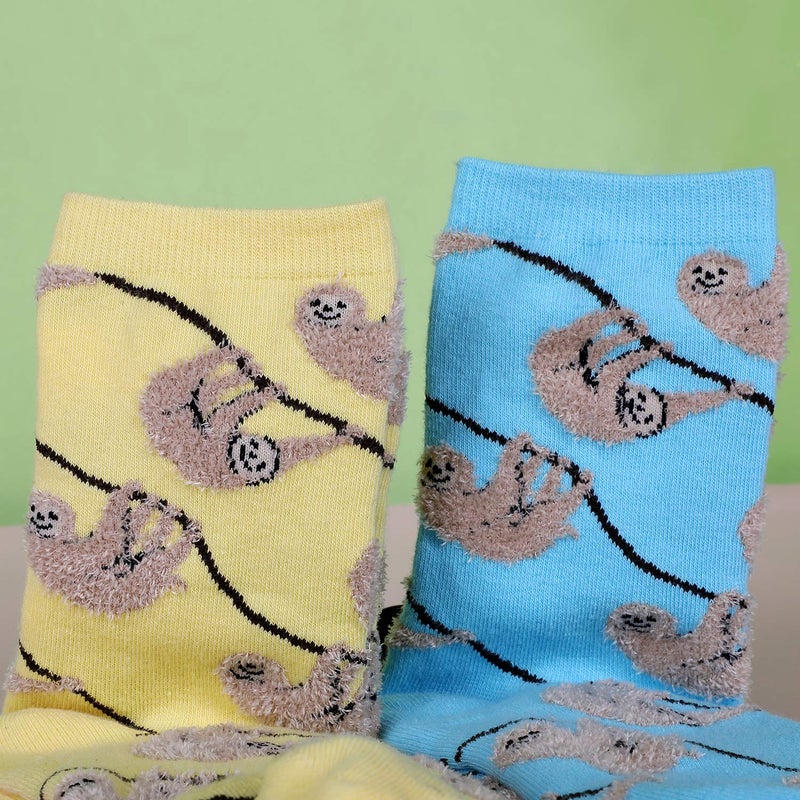 Jeasona Womenâ€™s Sloth Socks for Women Cute Sloth Gifts for Women Mom - Image 5